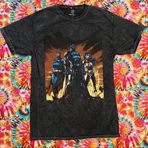 Acid Wash justice league shirt